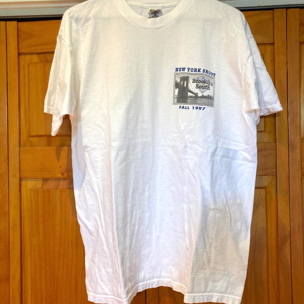 1997 "Brooklyn South" Series T-shirt New York Shoot White XL Unisex 100% Cotton